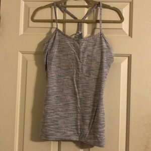 Lululemon power Y tank w/ built in bra